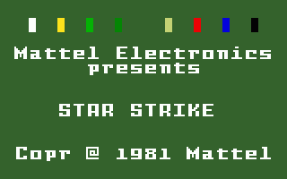 Star Strike screenshot 3 for Intellivision